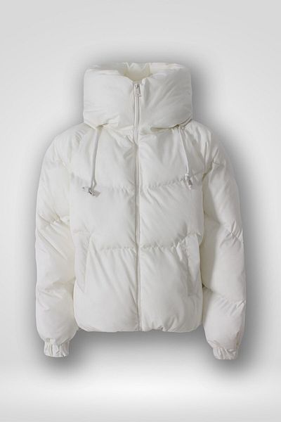 Hilal Moda Raglan Sleeve Detail Inflatable Coat