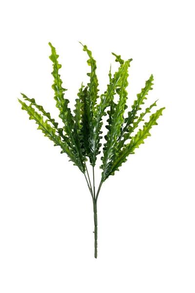 Nettenevime Yapay Çiçek Kıvırcık Saz Yeşil 5 Dallı 40*20cm Aradal Garnitür Çiçek