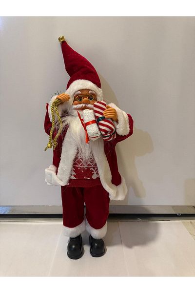DLC Gift Santa Claus with Box and Sack 45 cm - 60 cm with Cap
