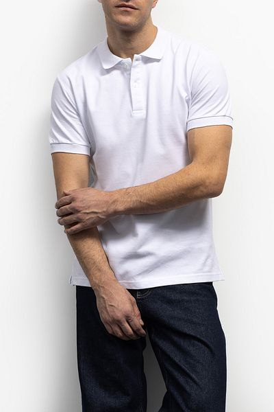 GIESTO Μπλουζάκι Basic Polo Neck - Λευκό