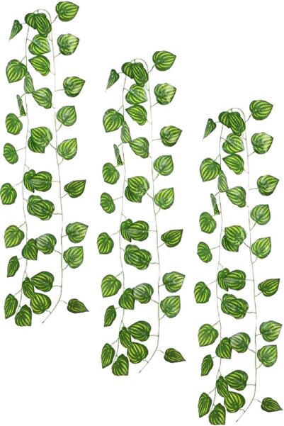 Nettenevime Yapay Sarmaşık Sarı Çizgili Yapay Çiçek Dekoru 230cm X 3ADET