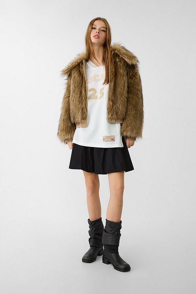 Stradivarius Oversize T-Shirt with Number Pattern