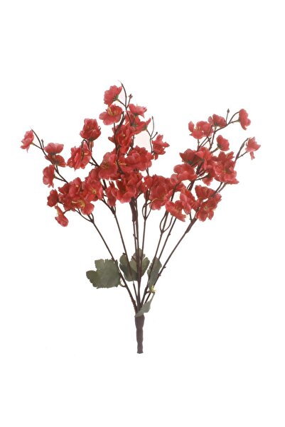 Nettenevime Yapay Çiçek Bahardalı Japon Kiraz Çiçeği 9 Dallı 40cm Fuşya