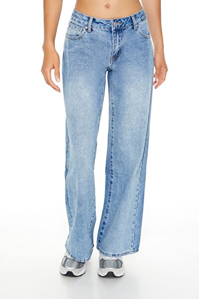 Forever 21 Wide-Leg Jean Pantolon