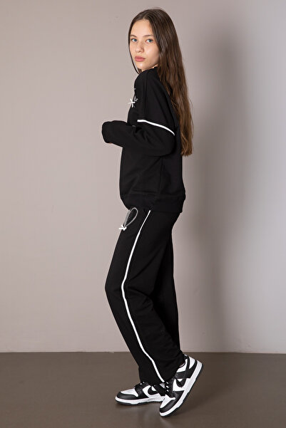 Cansın Mini 2dílná sada se vzorem černého dívčího srdce 19848