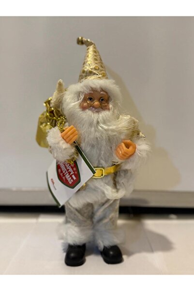 DLC Noel Baba Elinde Hediye Kutusu ve Sırtında Çuval 25 cm