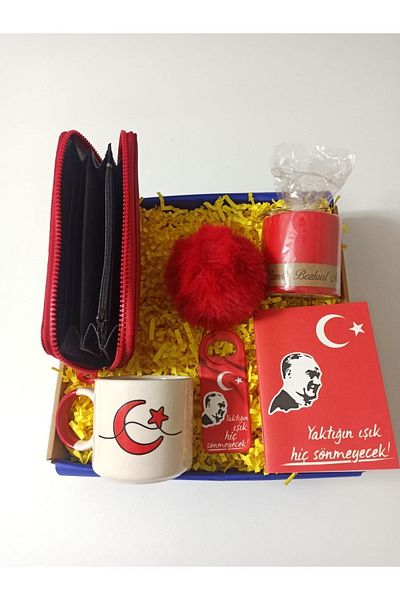 Alanç Gift Teachers' Day, Special Day Gift Set Mug, Wallet, Candle, Notebook, Opener, Keychain