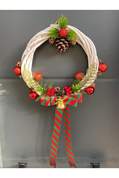 Handmade Çelenk Yılbaşı Kapı Süsü