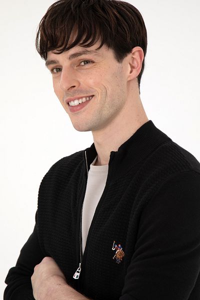 U.S. Polo Assn. Βάση. Polo Assn. Πλεκτή Ζακέτα 100% Βαμβάκι 1920466