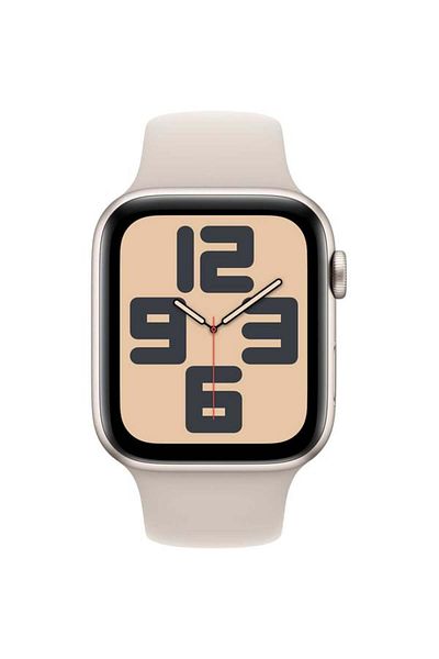 Apple Watch Se Gps 44mm Starlight Aluminium Case With Starlight Sport Band - M/l