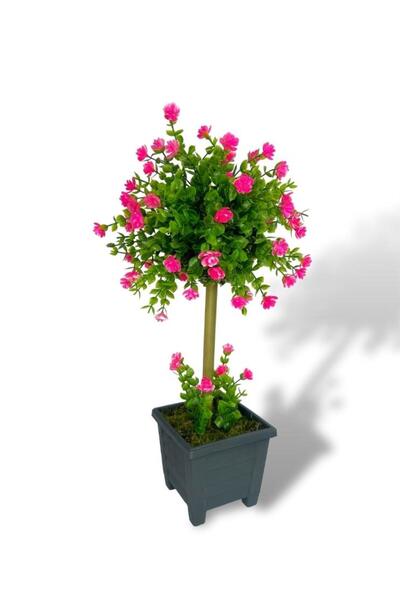 Nettenevime Bonsai Dekoratif Yapay Ağaç Pembe Mineli Bonzai 50*25CM