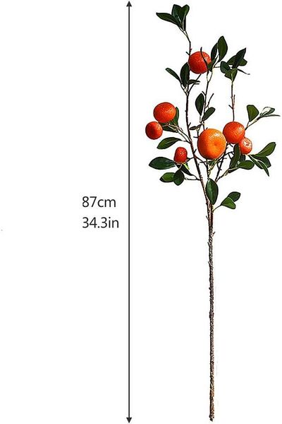 Nettenevime Τεχνητό κλαδί πορτοκαλιάς 87cm Τεχνητό κλαδί πορτοκαλιάς λουλουδιών