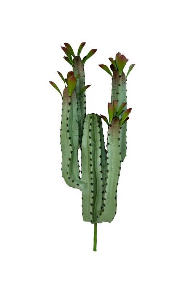 Nettenevime Yapay Çiçek Kaktüs Ağacı 4kollu Kızıl Yapraklı 70*22cm 4027