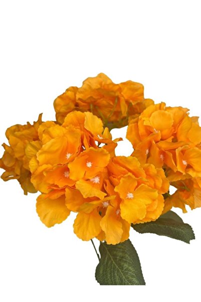 Nettenevime Yapay Çiçek Ortanca Çiçeği Demeti 43 Cm Somon Orange