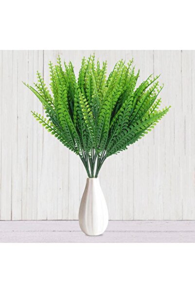 Nettenevime Kuşkonmaz Ince Yaprak Yapay Çiçek Yeşil Demet