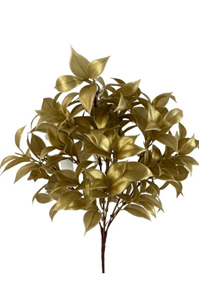 Nettenevime Artificial Flower Gold Gold Lemon Leaf Bunch Boxwood Bunch Garnish Aradal Decorative Artificial Plant