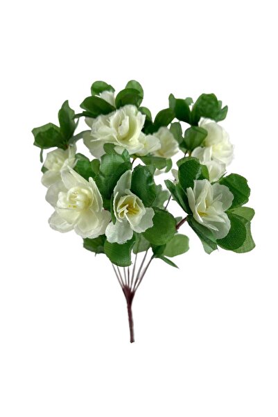 Nettenevime Yapay Çiçek Beyaz Açelya Demeti 7 Dallı 33*20cm
