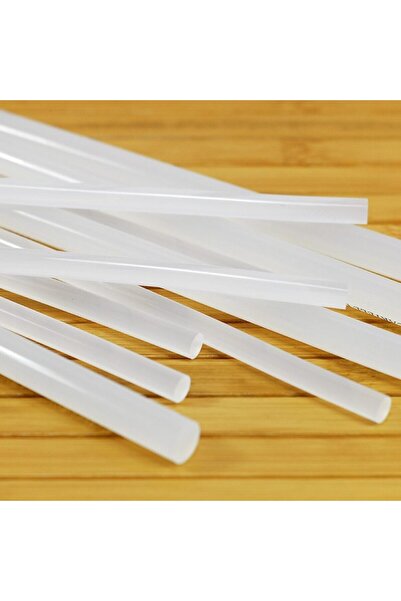 Nettenevime Sıcak Silikon Çubuğu 1 Kg 11mm-30cm Mum Silikon Kalın Uç Şeffaf