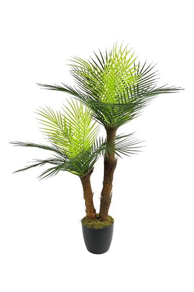 Nettenevime Τεχνητό δέντρο 2 κλαδιά 100cm Areka Palm Tree Areka 2 στρώσεων Σαλόνι Λουλούδι Τεχνητό Λουλούδι