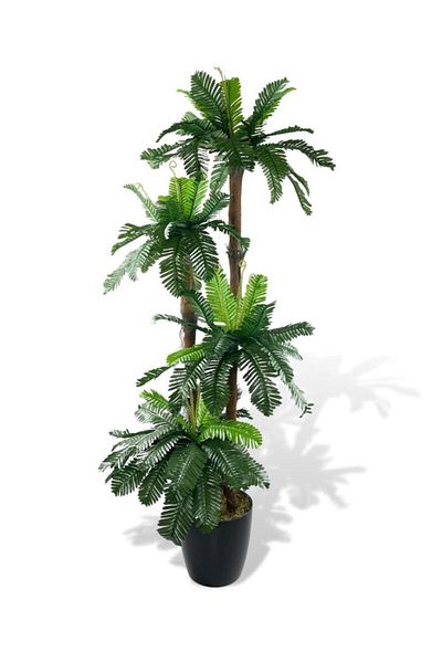 Nettenevime Τεχνητό δέντρο Squeeze Palm 4 στρώσεων 84 φύλλα 150cm Σαλόνι Λουλούδι Τεχνητό Λουλούδι