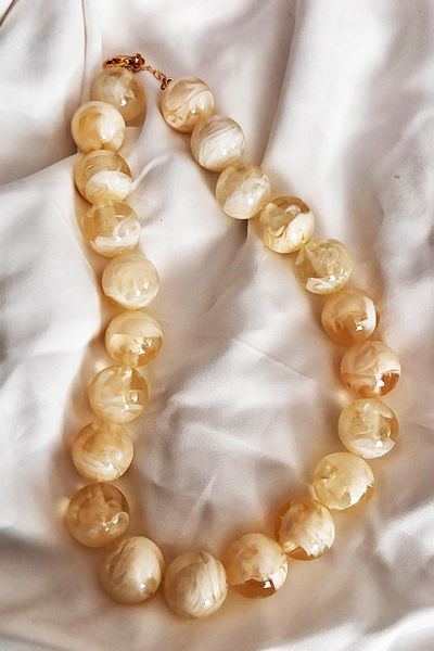 New Obsessions Women's Necklace with Big Beads - 20mm Beads