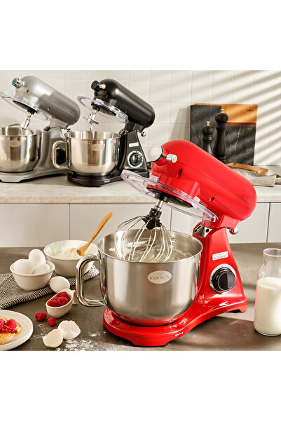 Karaca Hamur Yoğurma 1800w Güç 6,2 Lt Geniş Hacimli Döküm Mutfak Şefi - Çeyiz...