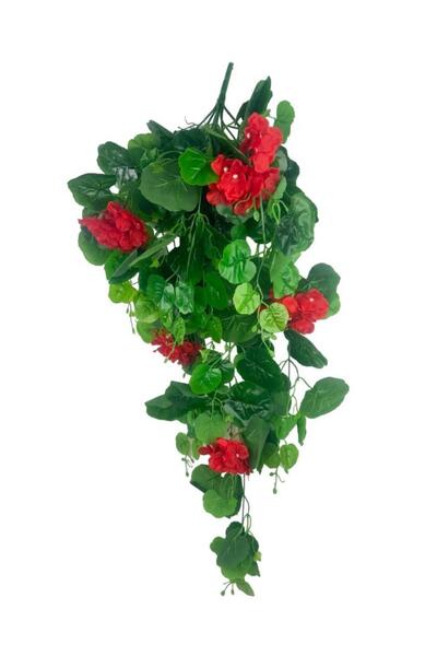Nettenevime Yapay Çiçek Sarkan Sardunya 80cm Canlı Kırmızı