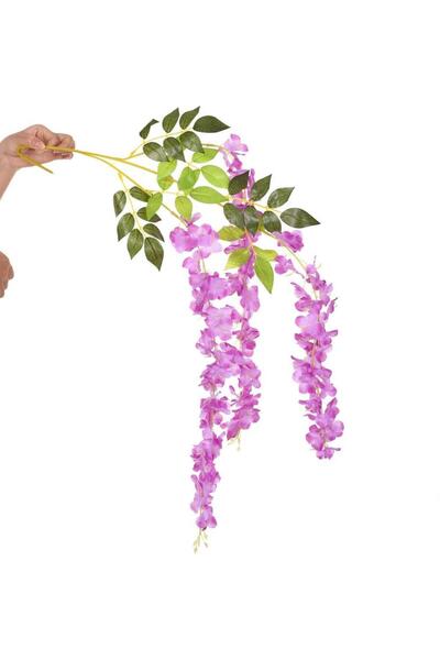 Nettenevime Yapay Çiçek Sarkan 3 Dallı Akasya 90cm Lila