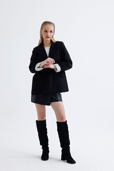 Parille Χακί μπουφάν με ρίγες Oversize