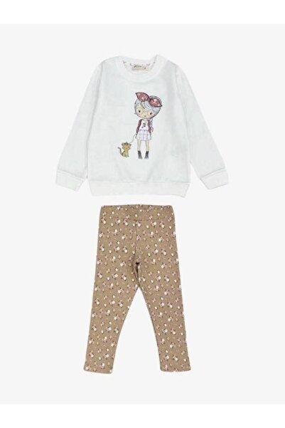 Zekids Set cu colanți cu flori pentru fete