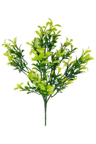 Nettenevime Yapay Çiçek Küçük Yapraklı Şimşir Yeşil Demeti 5dal Garnitür Aradal Dekoratif Yapay Bitki