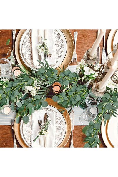 Nettenevime Yapay Çiçek Sarkan Ve Dolanan Okaliptus lu Söğüt Yaprağı Yapay Sarmaşık