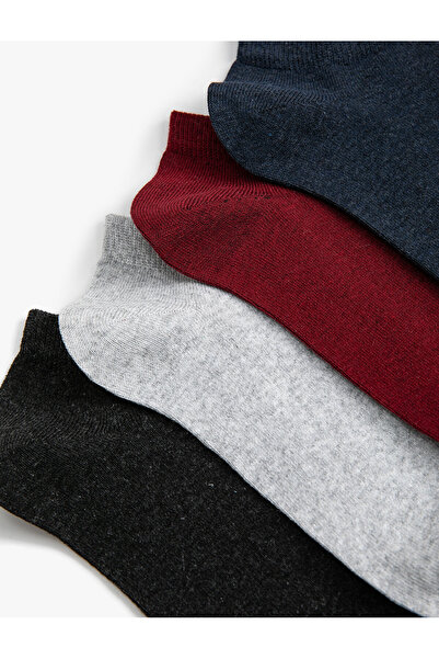 Koton Basic 4-Piece Booties Socks Set Multicolored