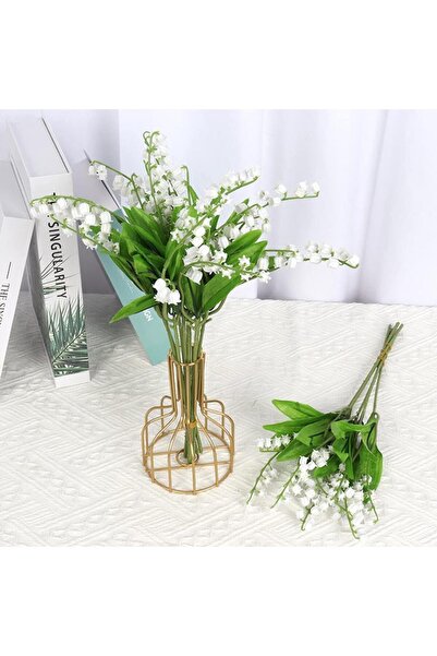 Nettenevime Yapay Çiçek Müge Çiçeği Beyaz Çan Çiçeği Lily Of The Valley Demet