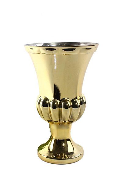 Nettenevime Gold Colored Glass Vase - Antique Mug Design, 28X20 cm