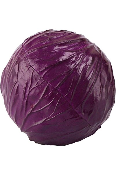 Nettenevime Yapay Kırmızı Mor Lahana Topu Dekoratif Yapay Sebze Marul