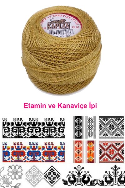 costurera Tiger Etamine and Cross Stitch Lanyard No. 8 Code/Color: 581 - Royaleks