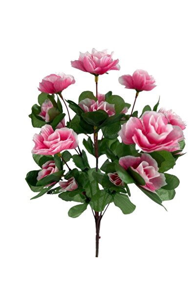 Nettenevime Yapay Çiçek Pembe Açelya Demeti 7 Dallı 33*20cm