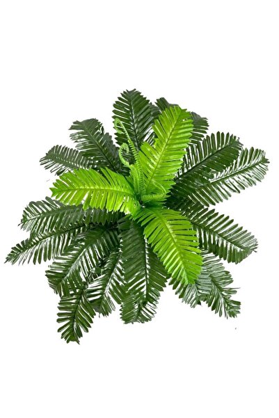 Nettenevime Yapay Çiçek Cycas Aşk Merdiveni Eğrelti Otu Sıkas Bitkisi 24 Yaprak 45*60 Cm Yapay Bitki