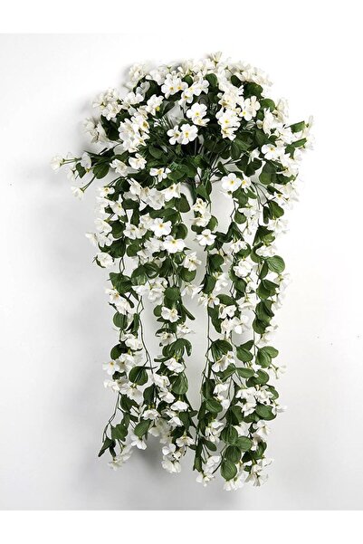 Nettenevime Yapay Çiçek Sarkan Begonvil Çiçeği Jumbo Beyaz