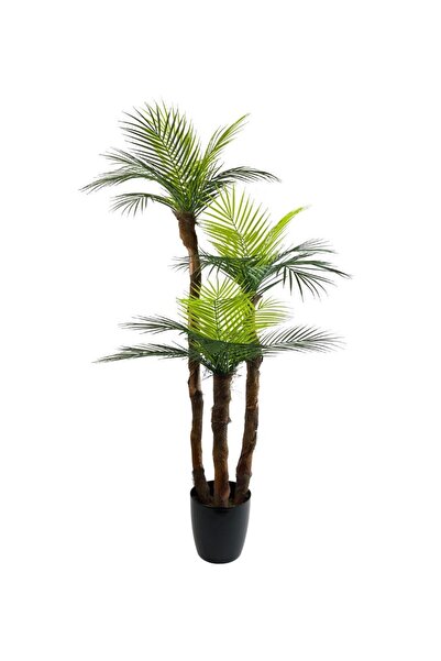 Nettenevime Yapay Ağaç 3 Dal 140cm Areka Palmiye Ağacı Areka 3katlı Salon Çiç...