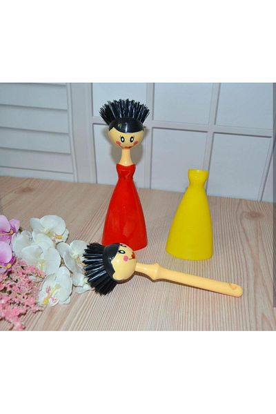 3B Trend Figured Dish Cleaning Brush Bathroom Kitchen Sink Dish Cleaning Brush - 1 Piece