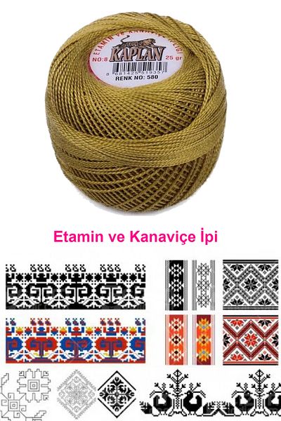 Kaplan Etamine and Cross Stitch Thread 8 No Code/Colour: 580 - Royaleks