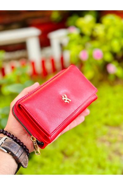 SHIKIRTI Women's Wallet with Zipper Closure and Card Holder Section