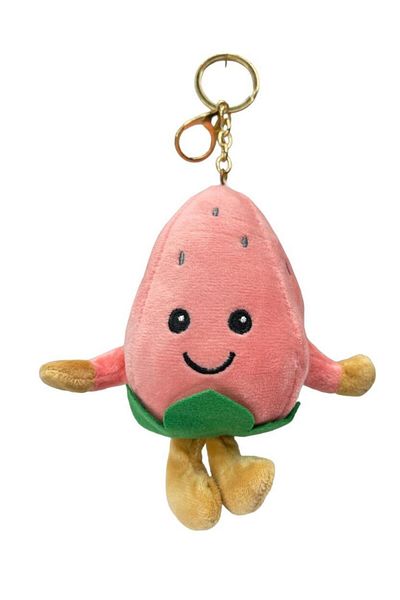 Nettenevime Cute Plush Strawberry Keychain Bag Ornament Pink