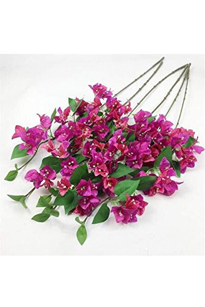 Nettenevime Yapay Çiçek Begonvil Çiçeği Fuşya 80cm Tek Dal Bodrum Çiçeği Sarkan Çiçek