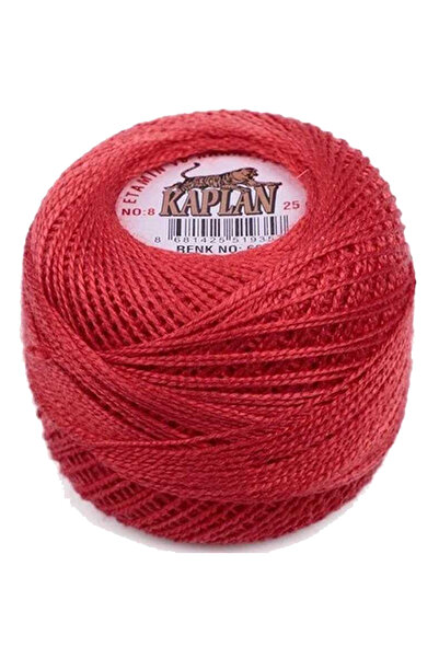 MKR 3 Pieces of Tiger Etamine and Cross Stitch Thread No. 8 Code/Color: 742 - 666 - 550 - Ryl