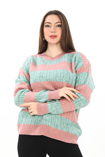 dignus Pulover tricotat cu textura moale, tricotat supradimensionat
