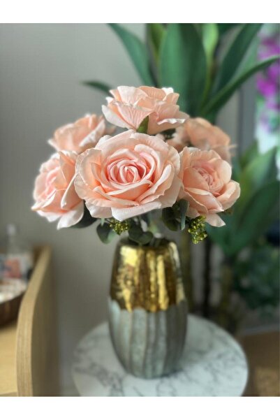 Nettenevime باقة زهور صناعية من 7 قطع ورد صناعي 40*30 سم 1 جودة أولى كبيرة ال...