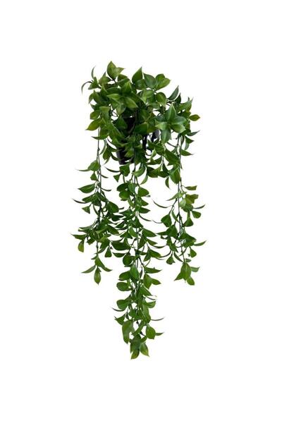 Nettenevime Yapay Çiçek Saksıda Sarkan Fejka Yeşil Limon Yaprağı Yapay Sarmaşık 60cm